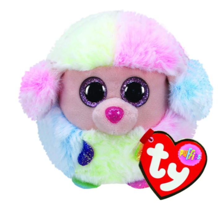 Плюшена играчка - Ty Beanie Balls RAINBOW - Пудел 10 см