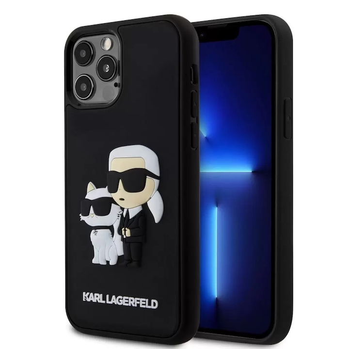 Karl Lagerfeld tok fekete KLHCP12M3DRKCNK Apple Iphone 12 / 12 Pro készülékhez (129140)