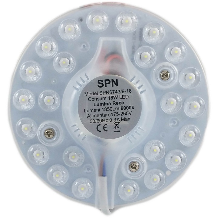Rezerva modul Led pentru Aplica Fi128, 18W, 6000K, lumina rece, 50.000 ore, instalare facila cu ajutorul magnetilor