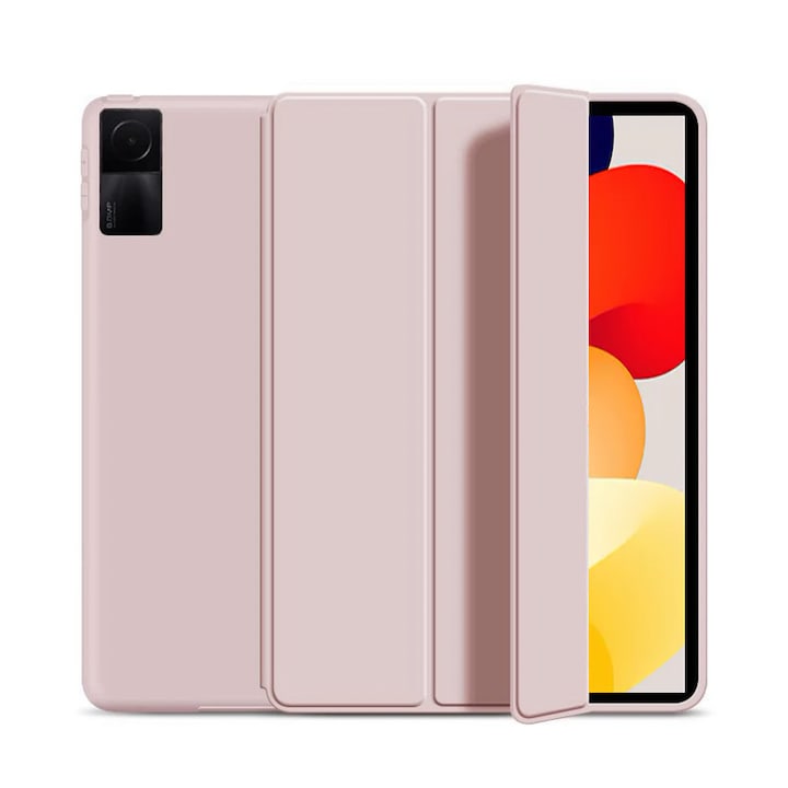 TPU силиконов калъф, Revomag, за Xiaomi Redmi Pad SE 11.0", Smart Cover, Розово