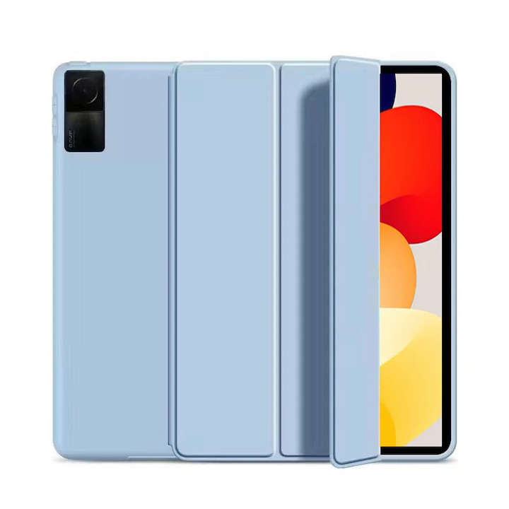 Ultravékony tok, Revomag, Xiaomi Redmi Pad SE 11.0", TPU Smart Cover, jégkék