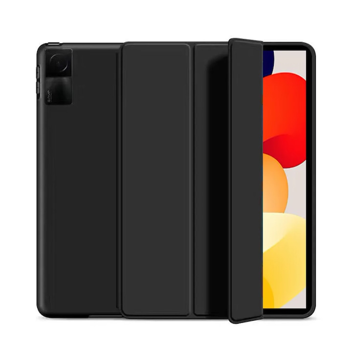 TPU силиконов калъф, Revomag, за Xiaomi Redmi Pad SE 11.0", Smart Cover, Черен