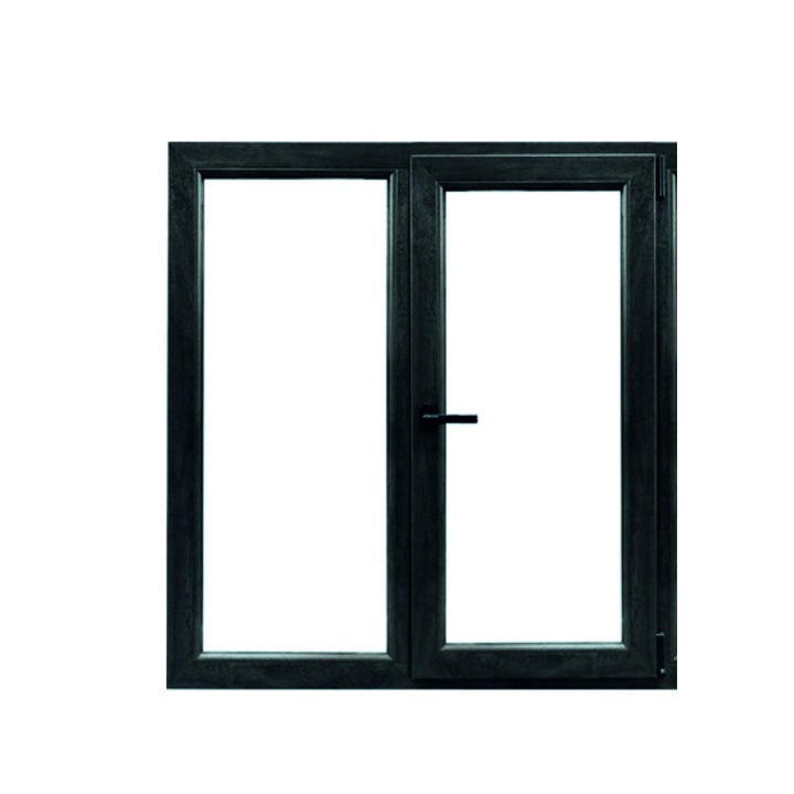 Fereastra PVC, Tamistef, 5 camere, 2 canate, antracit, dubla deschidere dreapta, 1450x1150