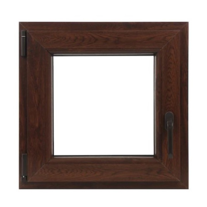 Fereastra PVC, Tamistef, 5 camere, 1 canat, nuc, simpla deschidere stanga, 500x500