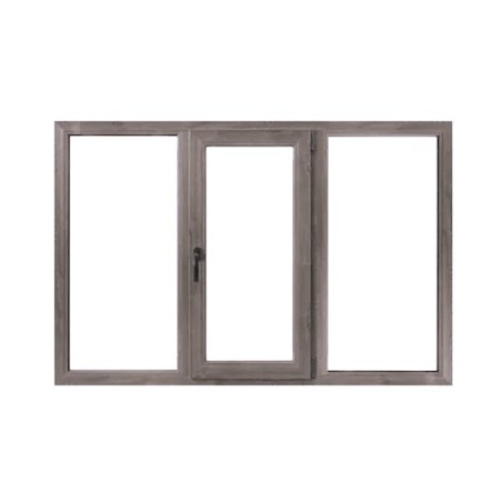 Fereastra PVC, Tamistef, 5 camere, 3 canate, stejar antik, dubla deschidere dreapta, 1800x1150