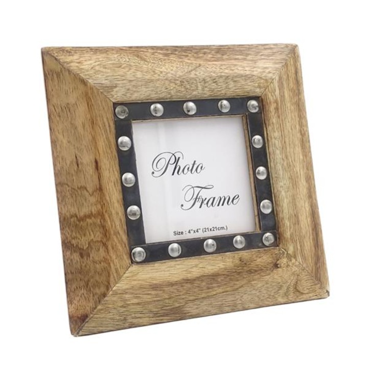 Giftdeco képkeret, Fa, 10x10 cm, Barna