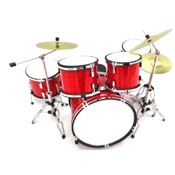 Dekoratív dobok, Giftdeco, MDR-0121, fém/műanyag, méretarány 1:5, többszínű