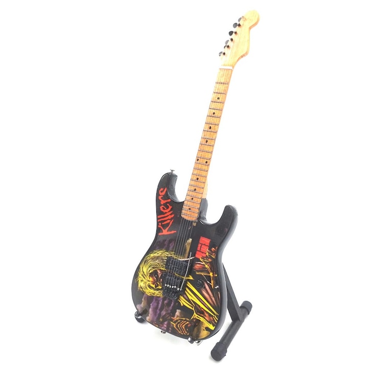 Mini chitara decorativa Giftdeco, Guitar Heroes, Multicolor