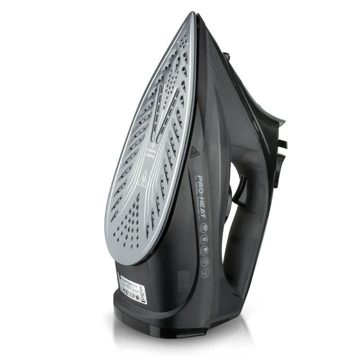 Fier de calcat cu abur, Smart Pulse, R1116G Sirius, 2200 W, Acoperire ceramica, Reglare abur, Turcoaz