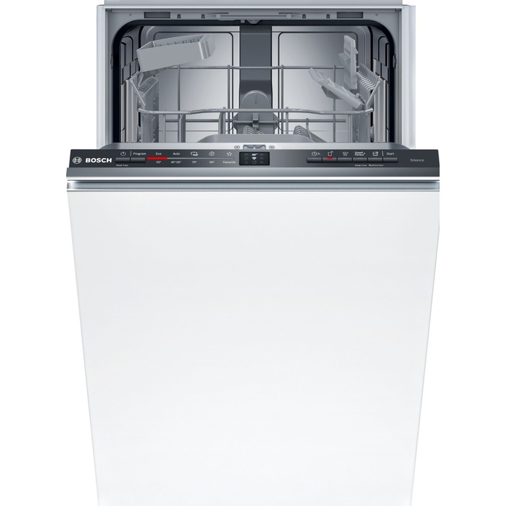 Съдомиялна за пълно вграждане BOSCH 3SPV2HKX42E, Series 2, Class E, 45 cm, ExtraDry, Silence on demand, Home Connect, Favorit, InfoLight, AquaStop, DosageAssist, Автоматични програми