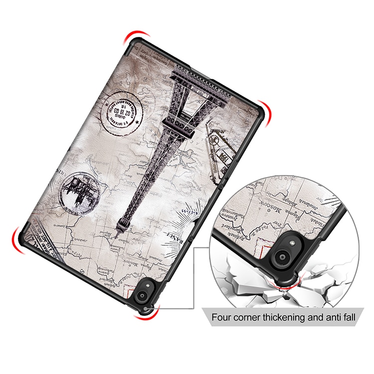 Husa Natty Pell Premium Smart Cover Slim pentru Samsung Tab A8 10.5 inch (2021) SM-X200 / X205 / X207 - Turnul Eiffel