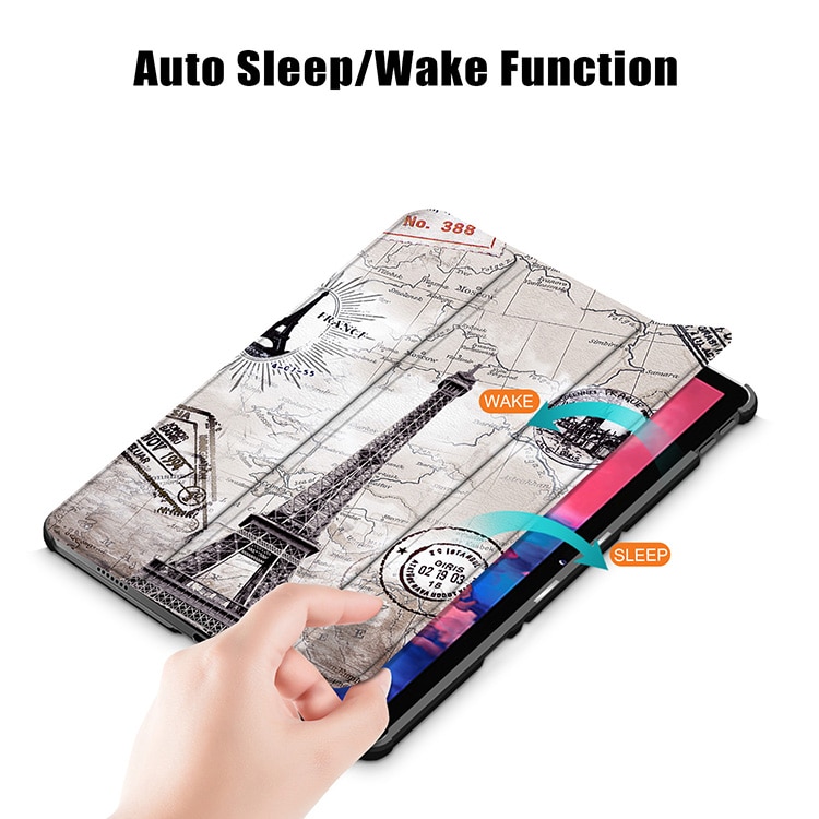 Husa Natty Pell Premium Smart Cover Slim pentru Samsung Tab A8 10.5 inch (2021) SM-X200 / X205 / X207 - Turnul Eiffel