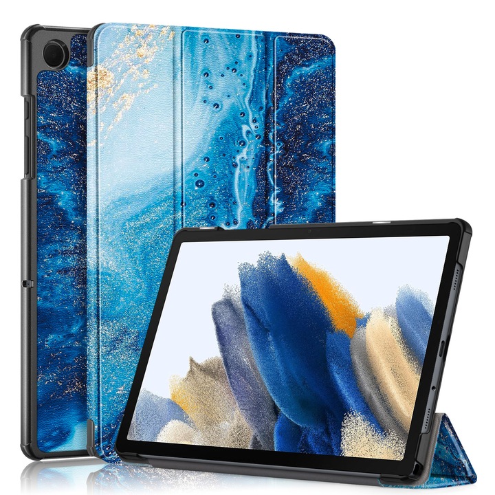 Premium ултра тънък калъф Natty Pell за Samsung Tab A8 10,5 инча (2022) SM-X200 / X205 / X207 - Waves
