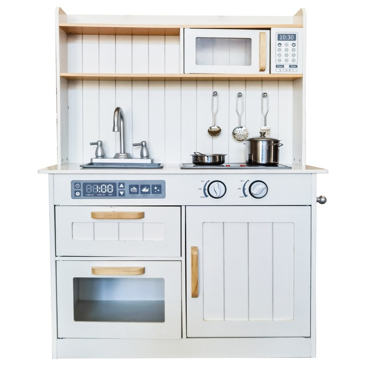 Fából készült gyerekkonyha konyhai eszközökkel KiddieCookery