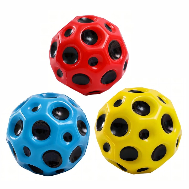 Комплект от 3 космически топки, дунапрен, многоцветен