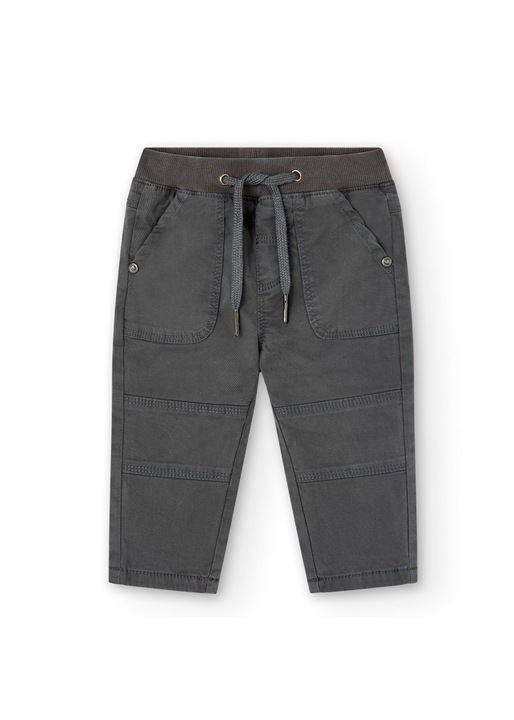 Pantaloni copii, Boboli, Bumbac, Gri