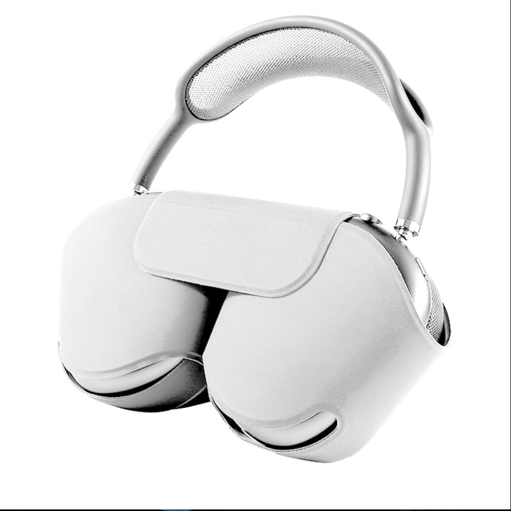 Защитен калъф за Airpods Max с магнитно закопчаване - Бял