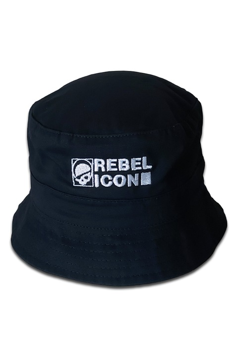Palarie bucket unisex, Rebel Icon, negru, marime universala