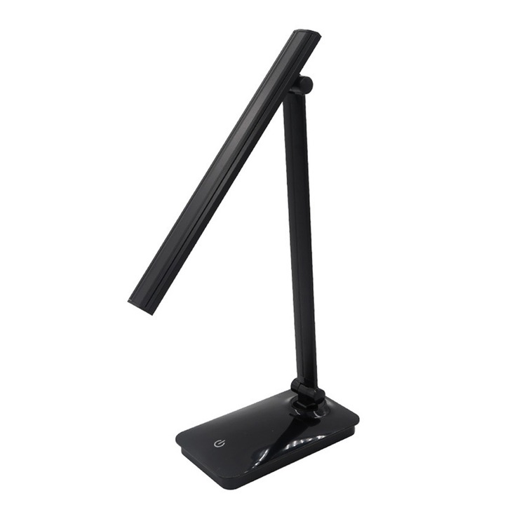 Veioza metalica pentru birou, LED, Negru