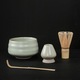 Set de ceai Matcha, Bambus/Ceramica, 7 bucati, Verde