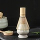 Set de ceai Matcha, Bambus/Ceramica, 7 bucati, Verde