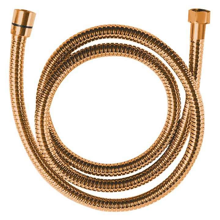 Kihúzható zuhanycső, Laveo CRA 84PD, 150/180 cm, elcsavarodásgátló, Acél, Rózsarany