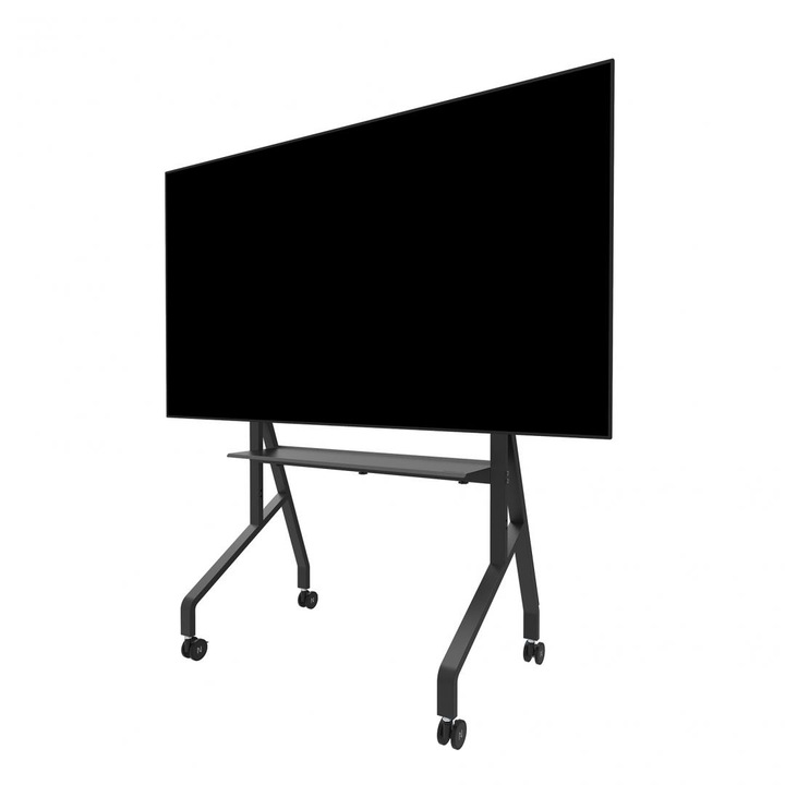 Мобилна подова стойка Neomounts от Newstar, 55"-86" 76 кг VESA 100x100 - 900x600 черен