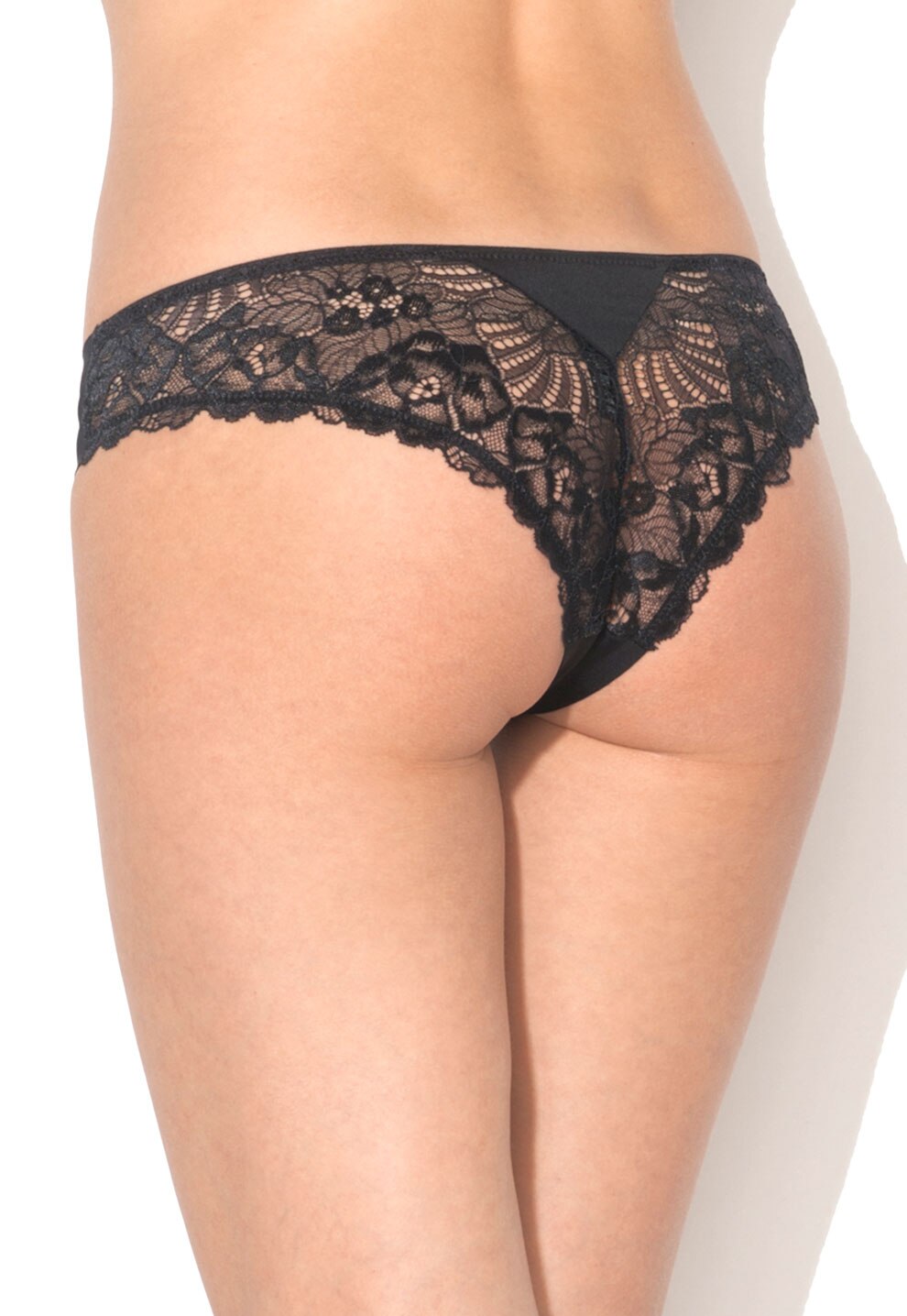 Woman Black Brazilian Panties With Lace eMAG.ro