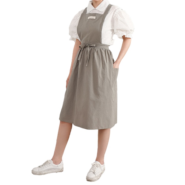 Sort de bucatarie QttvbTna, stil japonez, buzunare, gri
