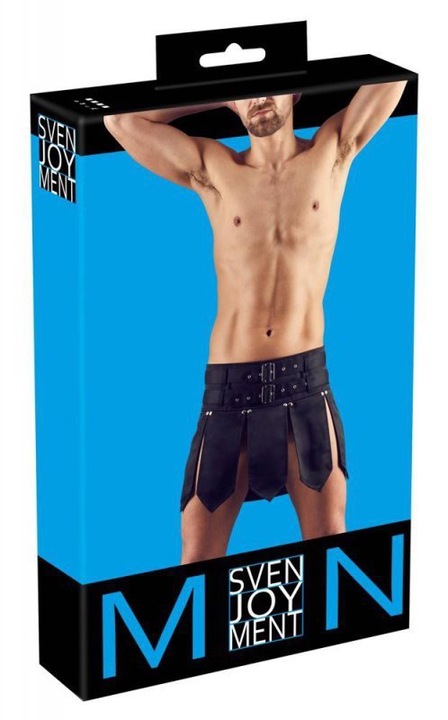 Férfi szoknya, Svenjoyment, poliészter, fekete, XL