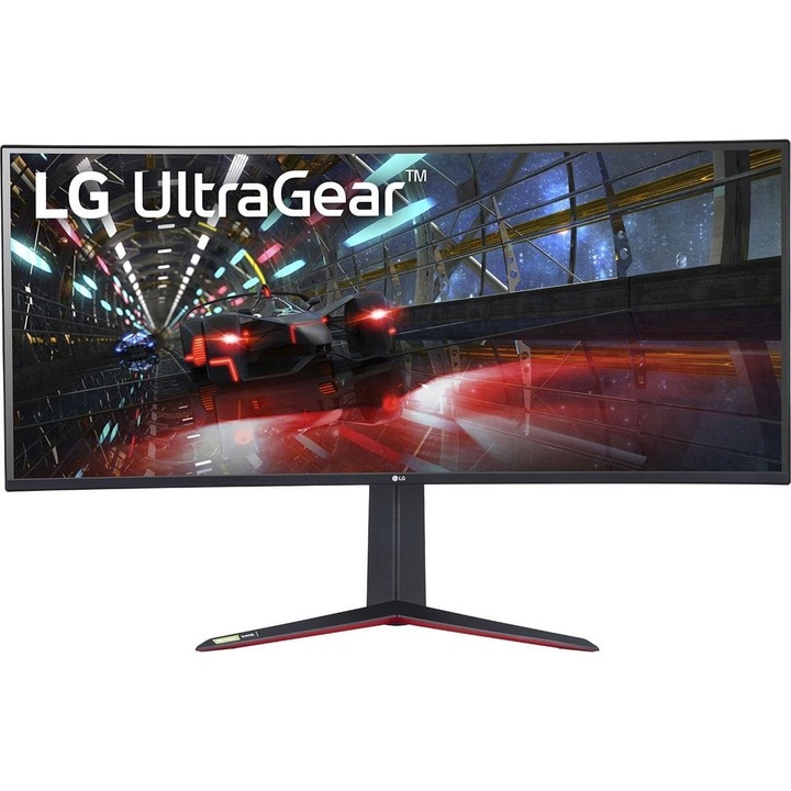 Монитор LG, LCD, 38", IPS, 3840x2160, HDMI/DisplayPort/USB, UWQHD, 160 Hz, Черен