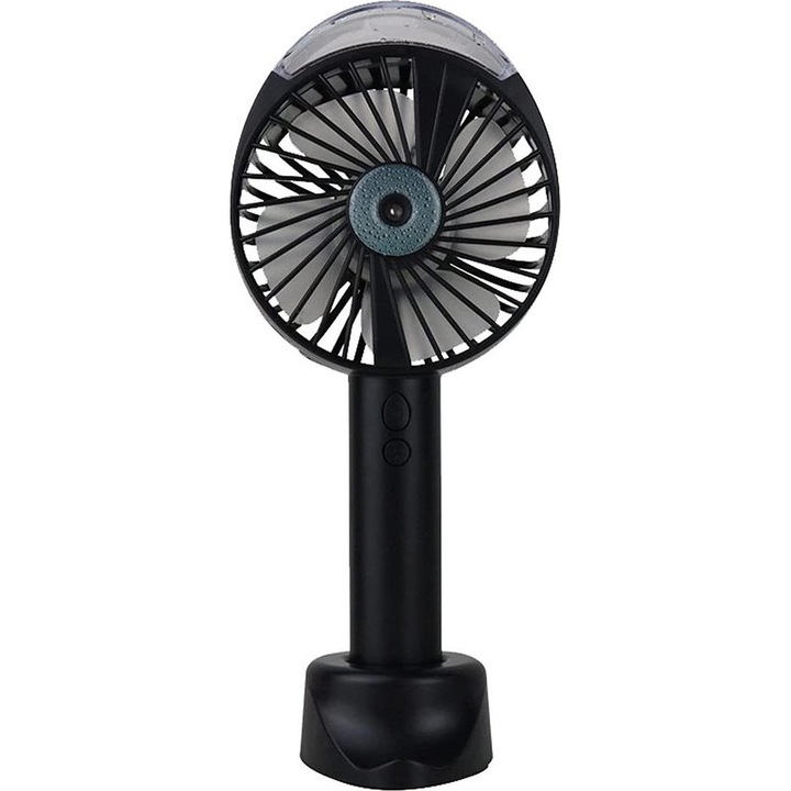 RealPower Ventilator Mobile Fan Spray schwarz Sprühnebel (303521) (303521)