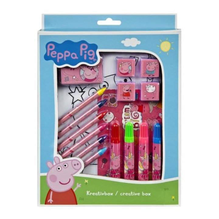 Cutie creativa de colorat, Peppa Pig, Simba, Multicolor