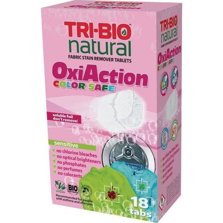 Tri-Bio mosótabletta, Oxi Action Color, 18 db