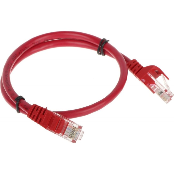 Cablu patch cord RJ45, Rbline, 0.5 m, Rosu