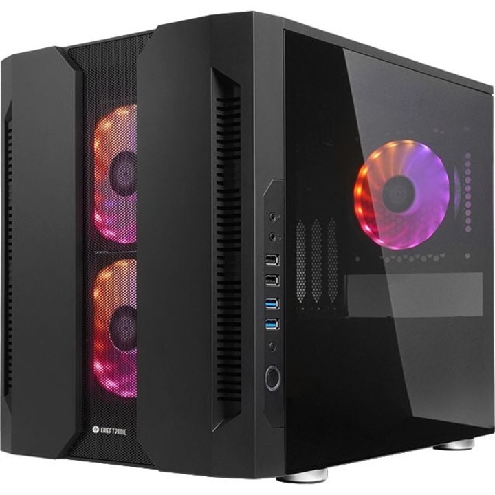 PC кутия, Chieftec, M2, mATX, черен