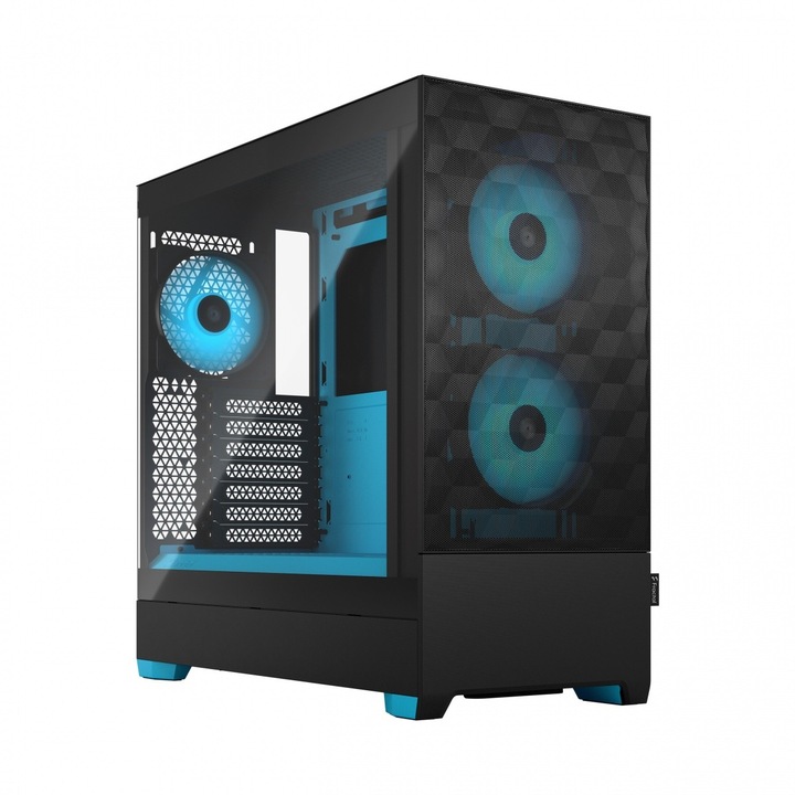 Carcasa midi-tower, EMPIRE GAMING, cu 4 ventilatoare ARGB LED, compatibila cu mini-ITX, micro-ATX, ATX, sticla securizata, 20mm x 20mm x 20mm