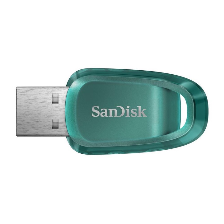 Memorie USB, SanDisk, Ultra ECO, 256 GB, USB 3.2, 100 MB/s, Verde