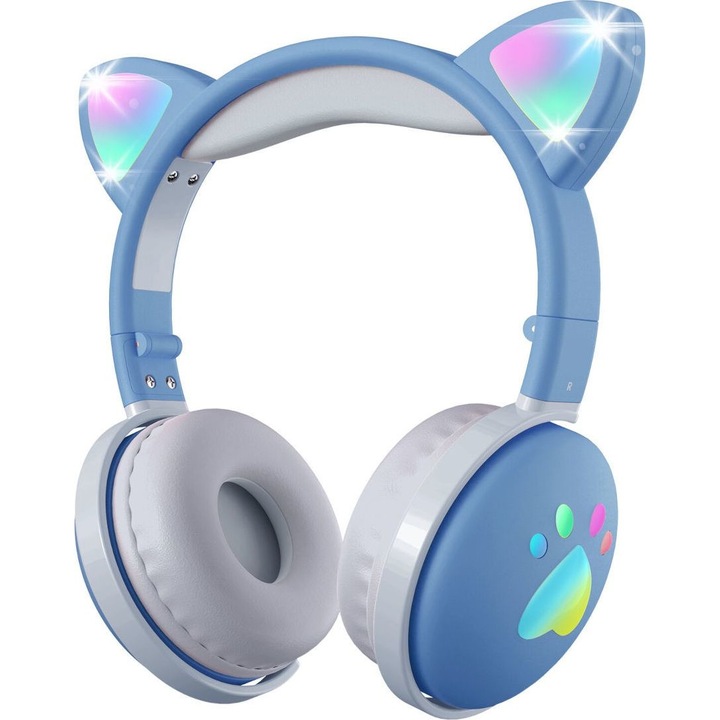 Casti wireless, Mozos, Kid Dog, 20000 Hz, Albastru