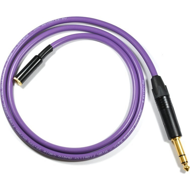 Melodika audiokábel Jack 3,5mm - Jack 6,3mm, 7m, lila