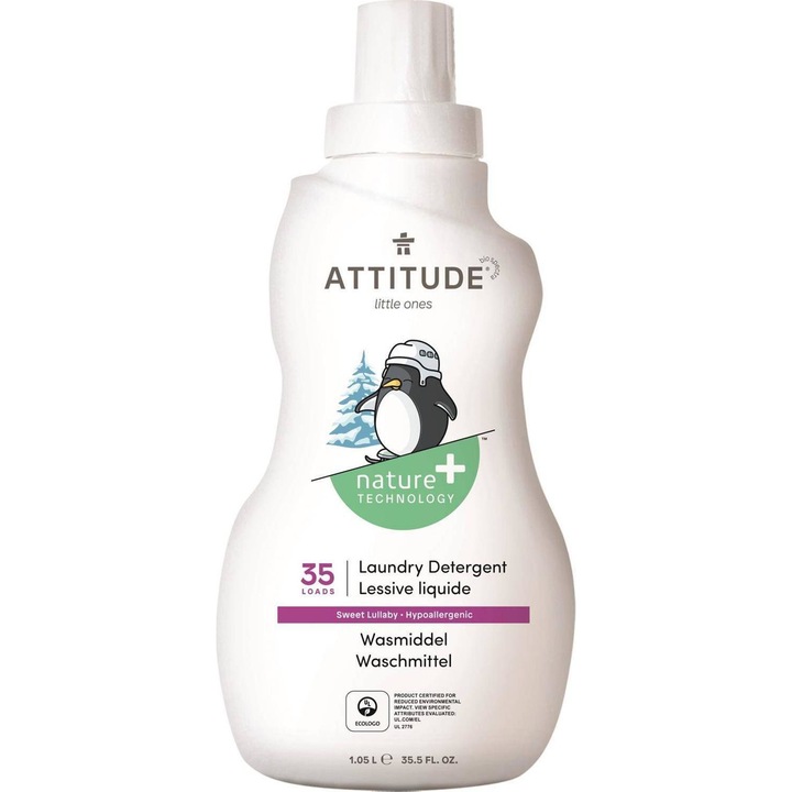 Течен препарат за пране на детски дрехи Attitude 35 пранета 1050 ml