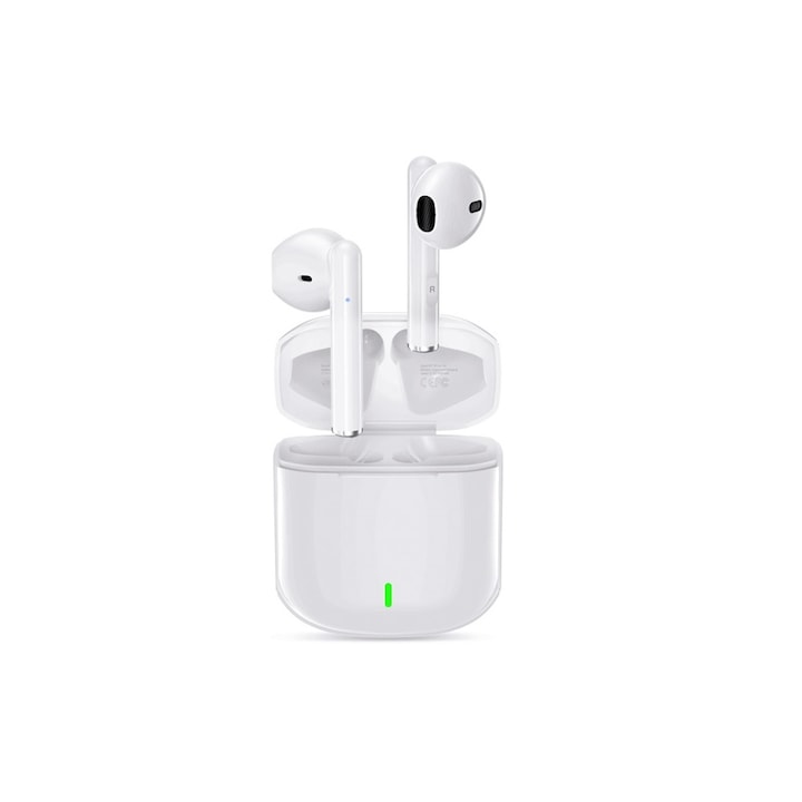 Casti wireless earbuds ZYTEQ®️ Bluetooth cu anulare a zgomotului, TWS, in ear, audio de inalta calitate, microfon, control vocal, Bluetooth 5.0, sunet Hi-Fi stereo, latenta mica de 30 ms, rezistente la apa IPX-9, design ergonomic si confortabil, negre