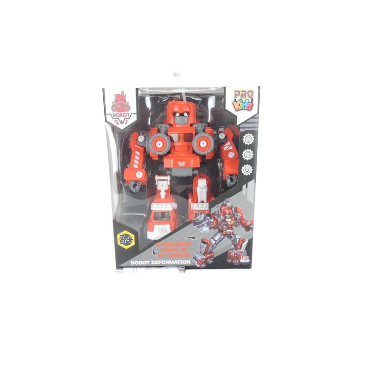 5 az 1-ben játékrobot, Pro Kids, ABS, narancs/szürke, 3+
