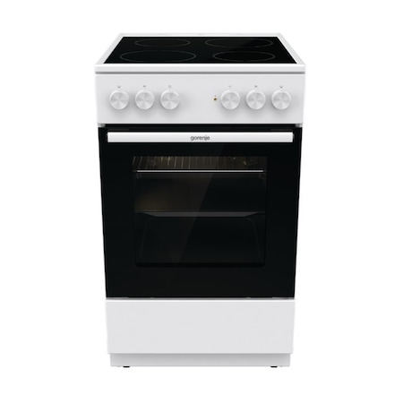 Aragaz electric, Gorenje, Ceramica, 50x85x59.4cm, Clasa energetica, A+++, Alb/Negru