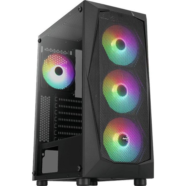 Carcasa gaming, Aerocool, Negru