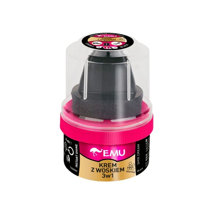 Crema pentru pantofi, Vaco, Ceara, Neagra, 50 ml