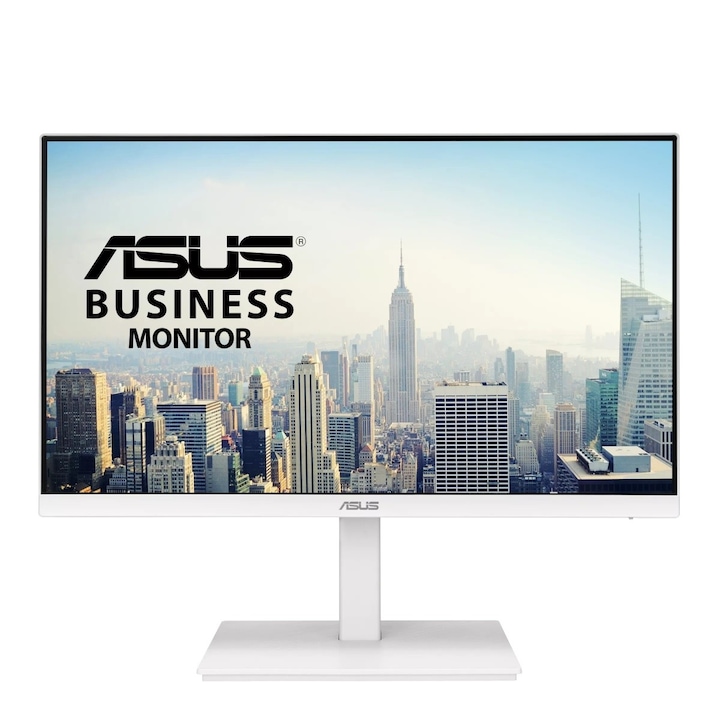 Monitor, Asus Eye Care, FHD, 24 inch, 75 Hz, 16:9, IPS,1920x1080, DP/HDMI/D-Sub/USB, Negru/Alb