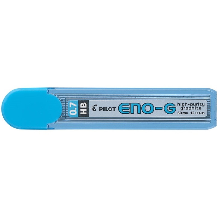 Rezerve mina pentru creion mecanic, Pilot, 0.7 x 60 mm, ENO G HB, Rezistent la rupere