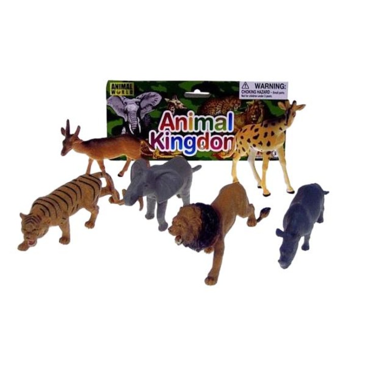 Комплект от 6 фигурки, Hipo, модел на животно, 12 см, многоцветни