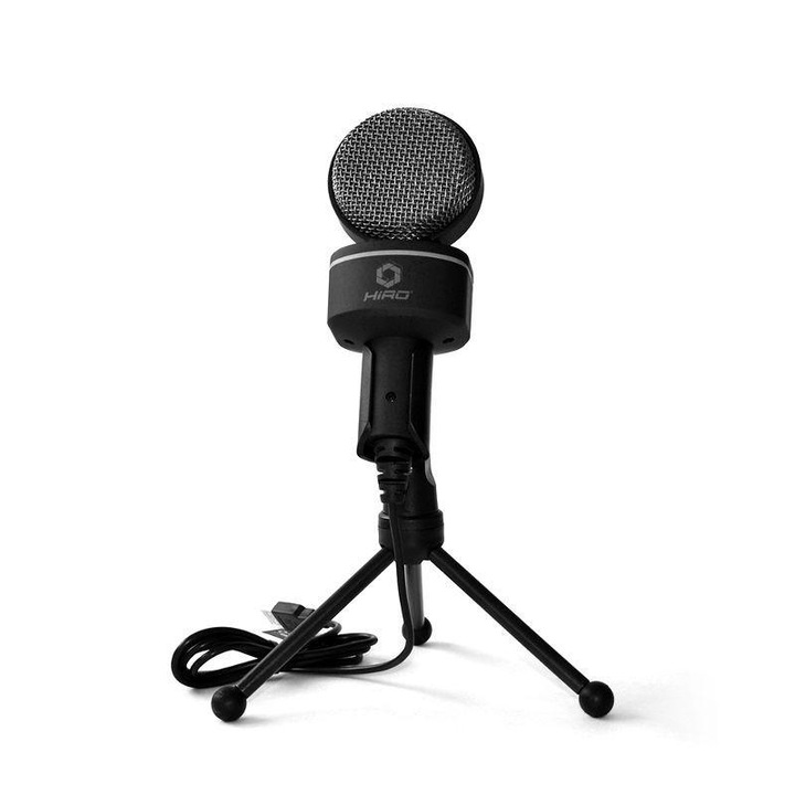 Microfon pentru gaming, HIRO, Ichos, Negru